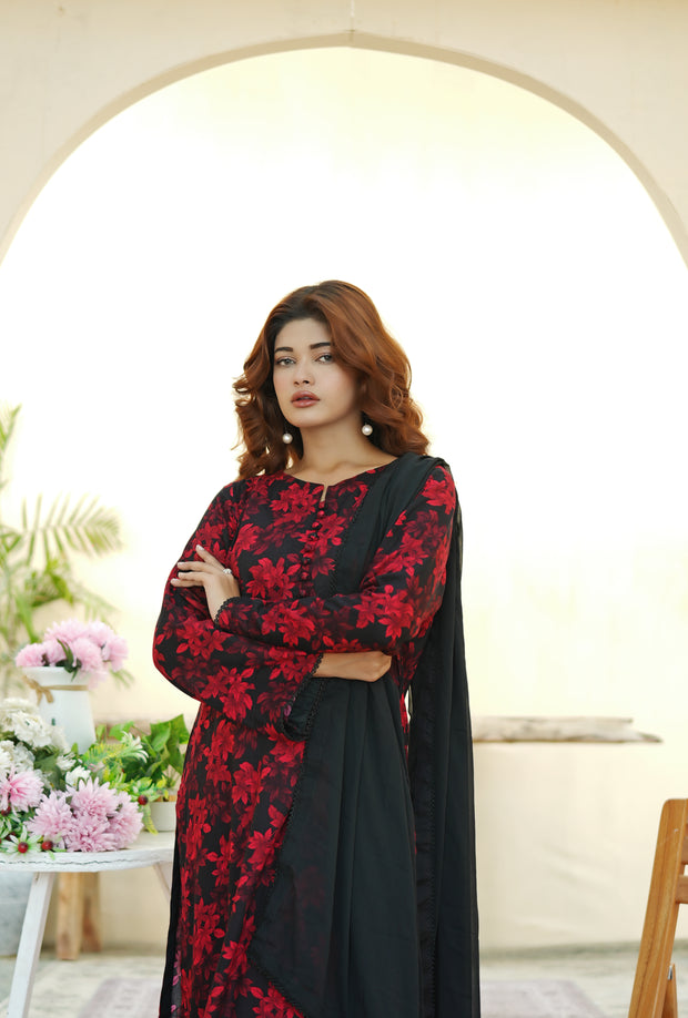3pcs pure printed Simple Brand Winter Collection