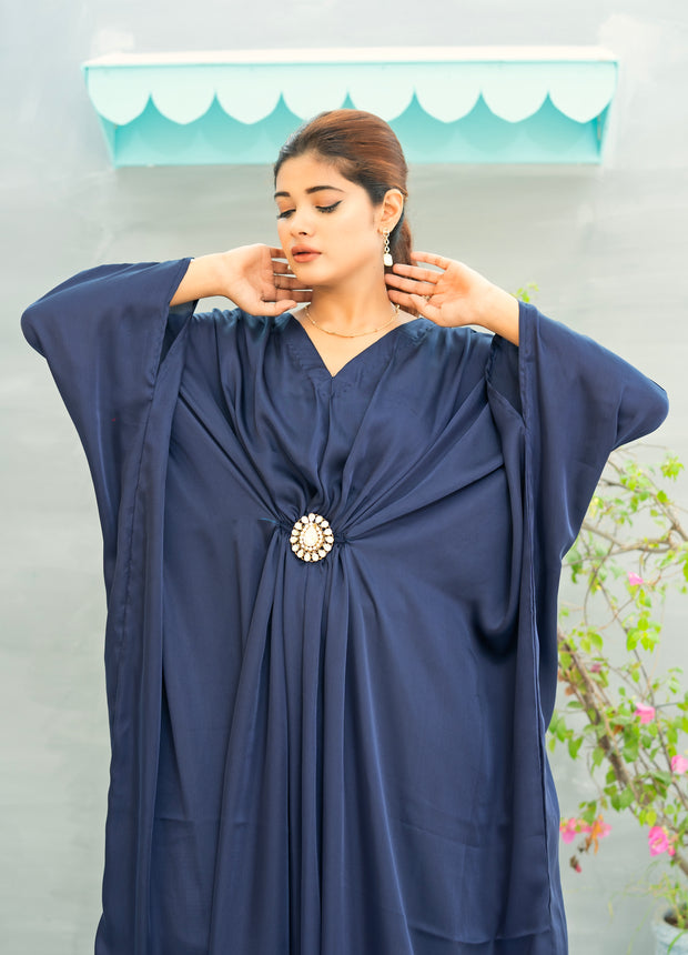 Kaftan With Pure Kundan Bunch