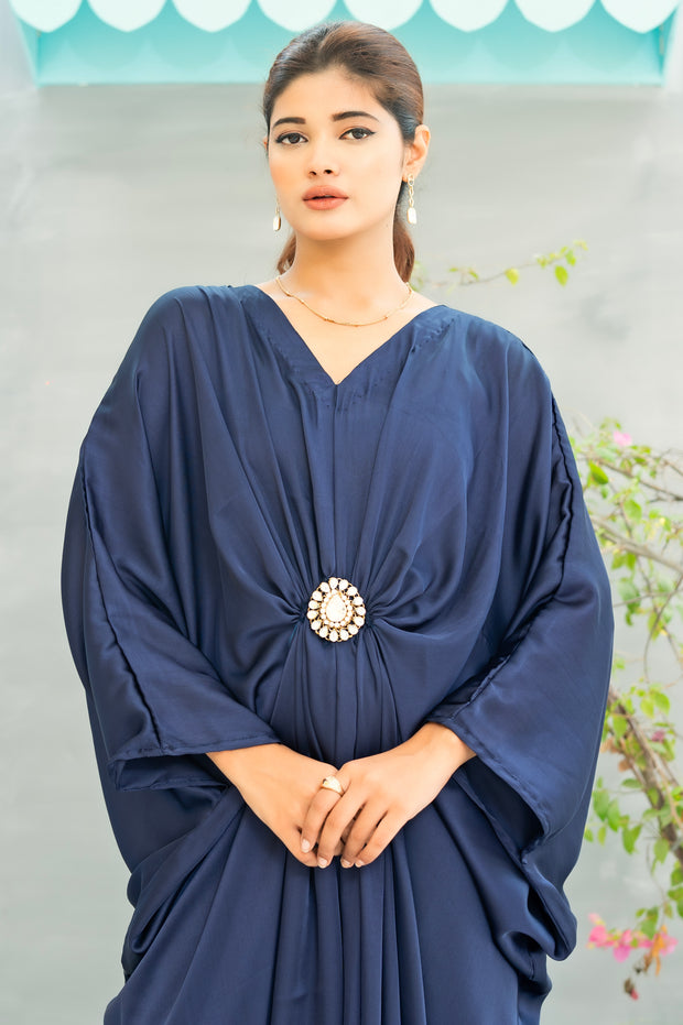 Kaftan With Pure Kundan Bunch