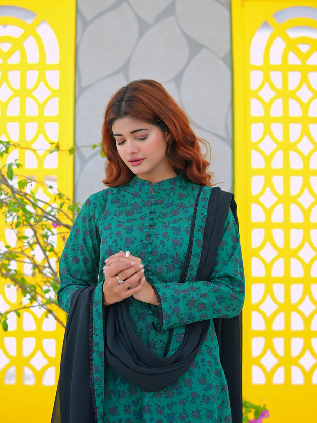 3pcs pure printed Simple Brand Winter Collection
