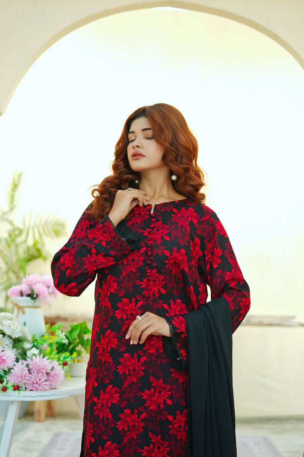 3pcs pure printed Simple Brand Winter Collection
