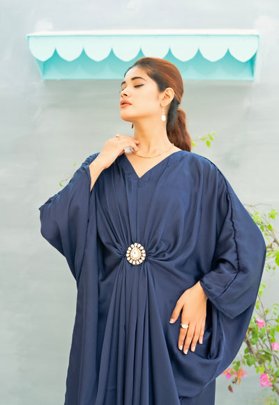 Kaftan With Pure Kundan Bunch