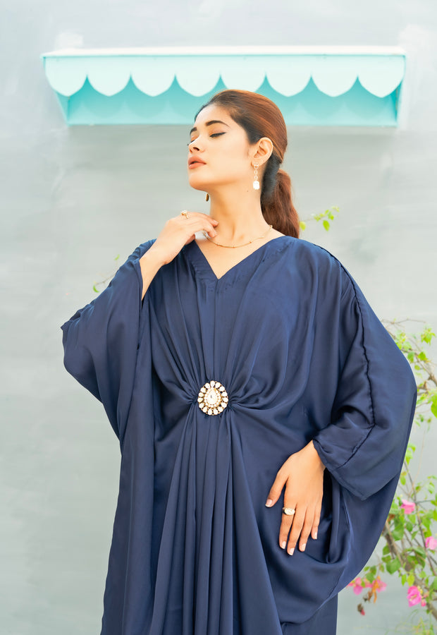 Kaftan With Pure Kundan Bunch