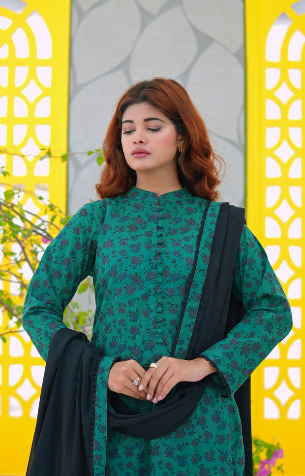 3pcs pure printed Simple Brand Winter Collection