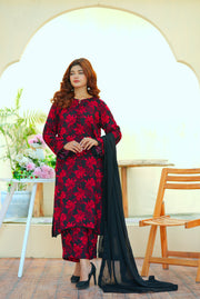 3pcs pure printed Simple Brand Winter Collection