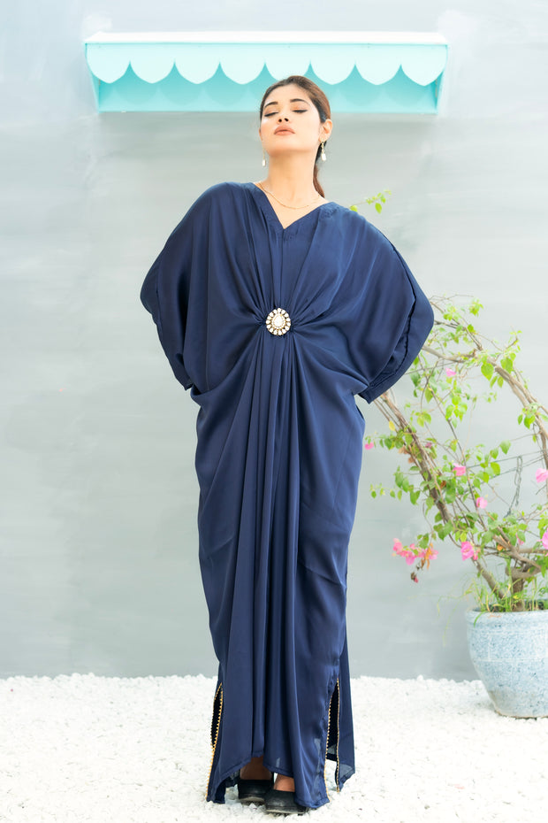 Kaftan With Pure Kundan Bunch
