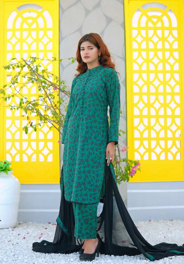 3pcs pure printed Simple Brand Winter Collection