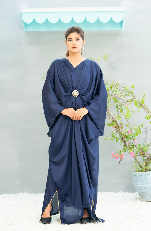 Kaftan With Pure Kundan Bunch