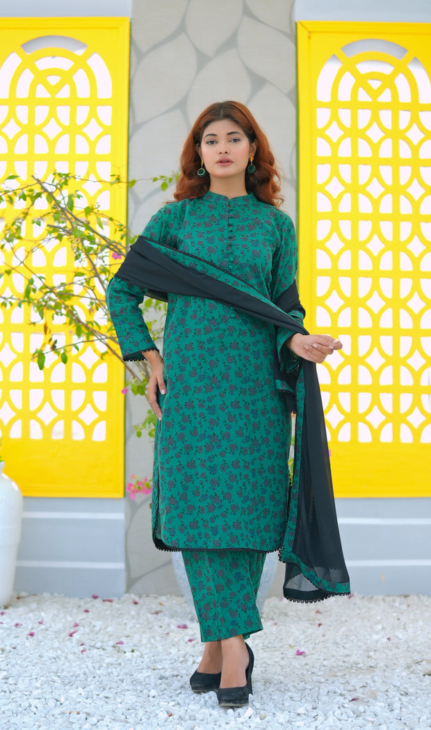 3pcs pure printed Simple Brand Winter Collection