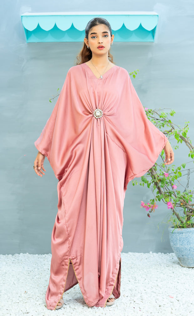 Kaftan With Pure Kundan Bunch