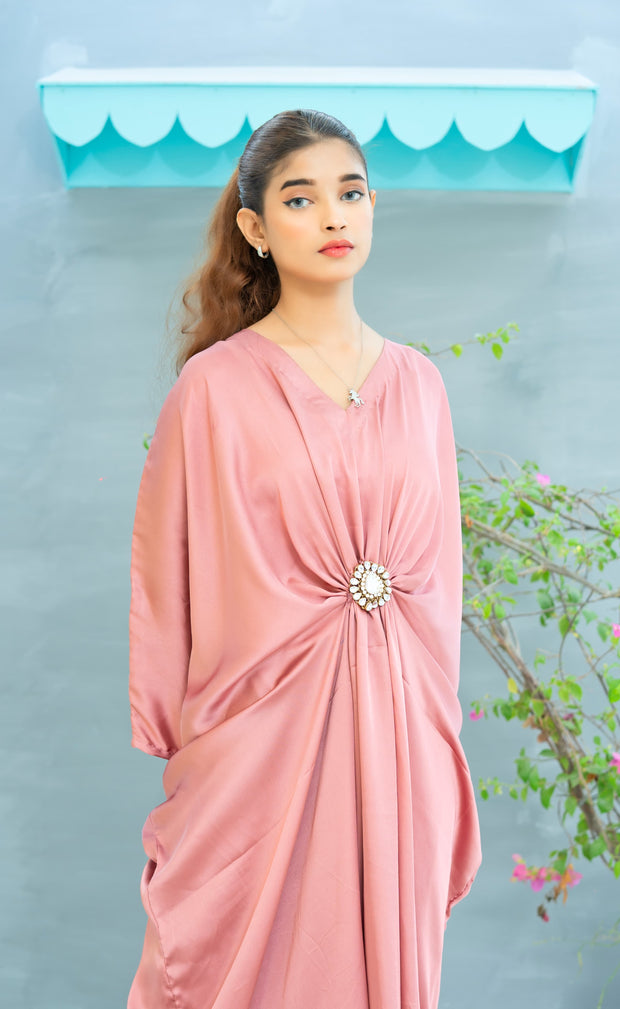 Kaftan With Pure Kundan Bunch