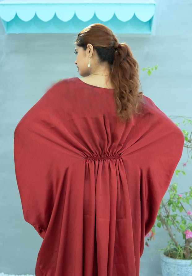 Kaftan With Pure Kundan Bunch