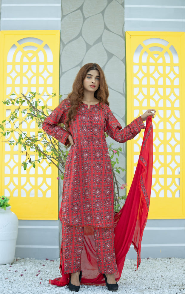 3pcs pure printed Simple Brand Winter Collection