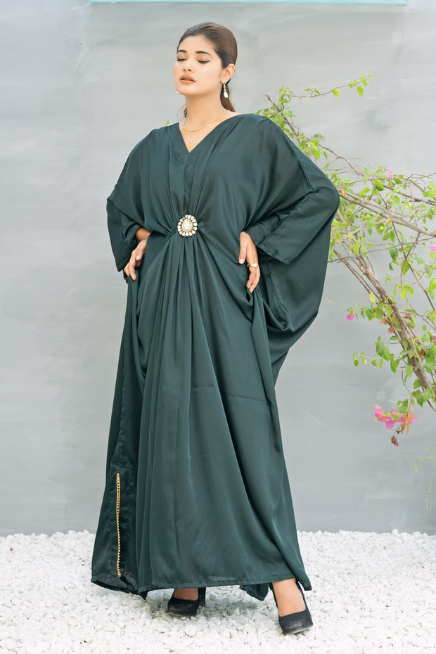 Kaftan With Pure Kundan Bunch