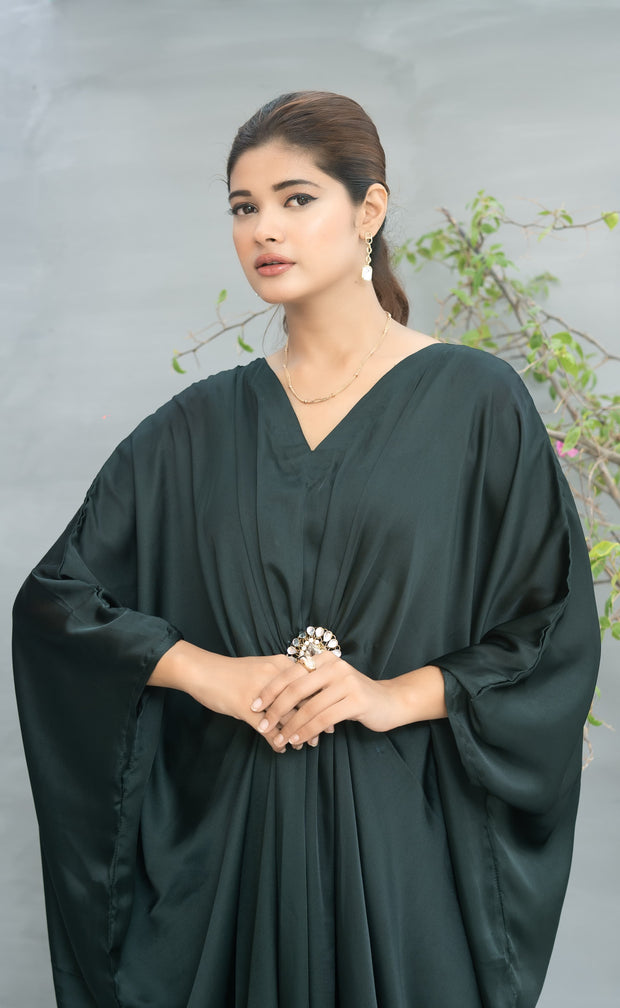 Kaftan With Pure Kundan Bunch