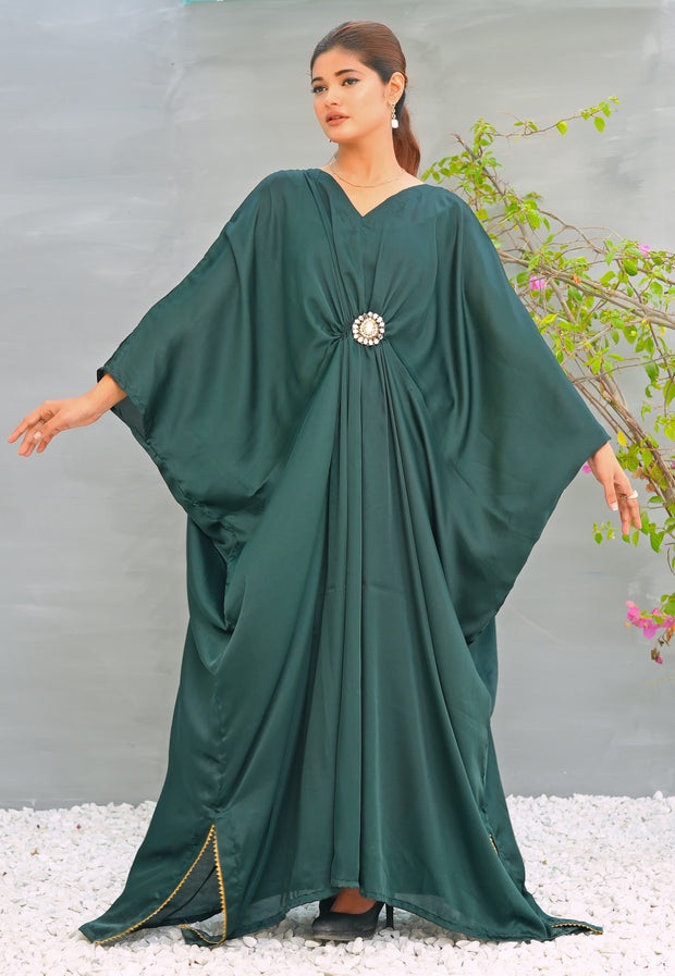 Kaftan With Pure Kundan Bunch