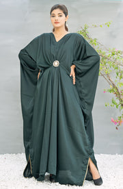 Kaftan With Pure Kundan Bunch